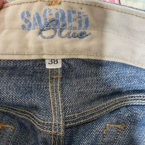 Sacred Blue mens vintage jeans relaxed baggy 80’s 90’s size 38 Made in USA - Picture 9 of 15